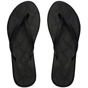 Malvados Lux Reptile Women's Sandals - Black