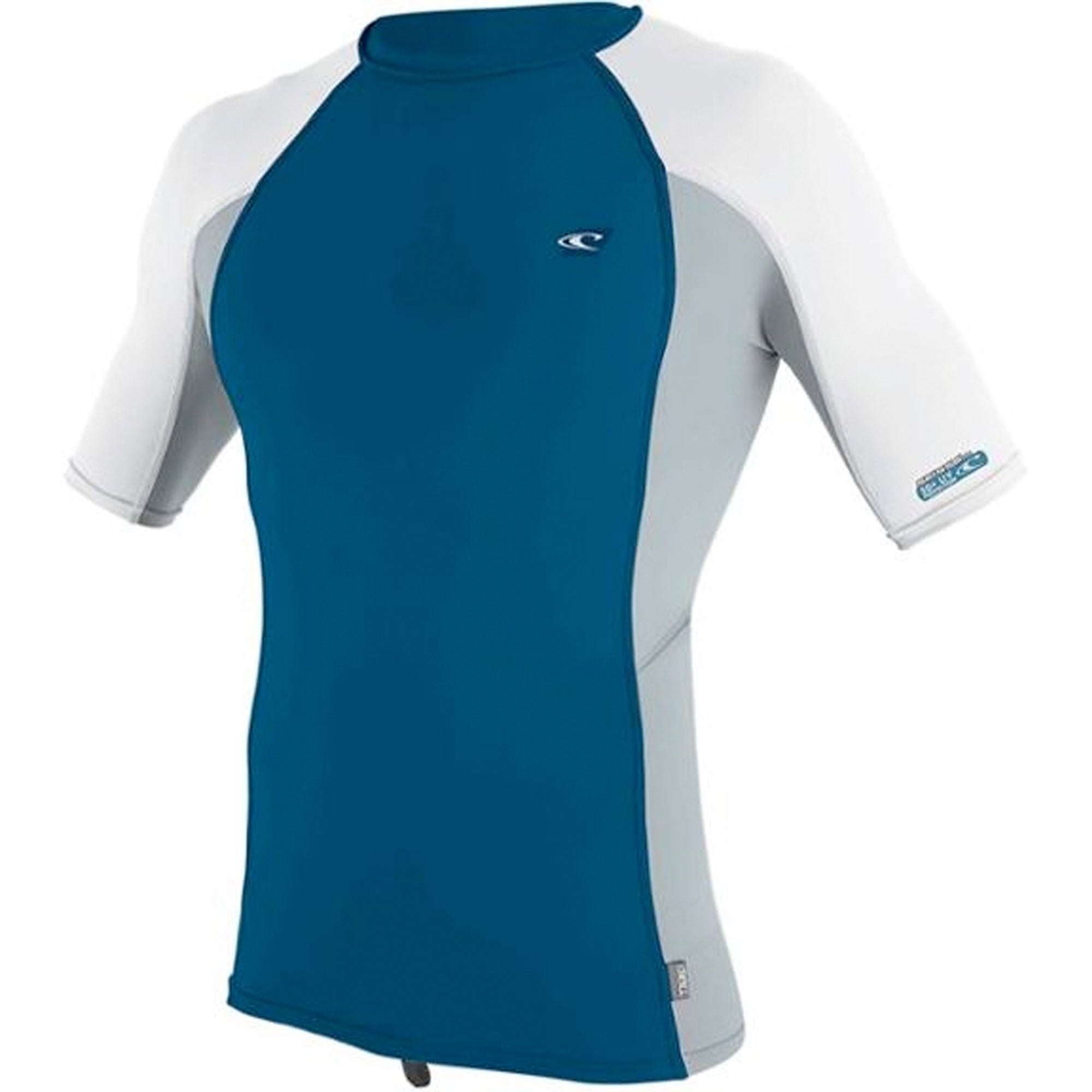 O'Neill Premium Skins Men's S/S Rashguard - Ultra Blue/Cool Grey