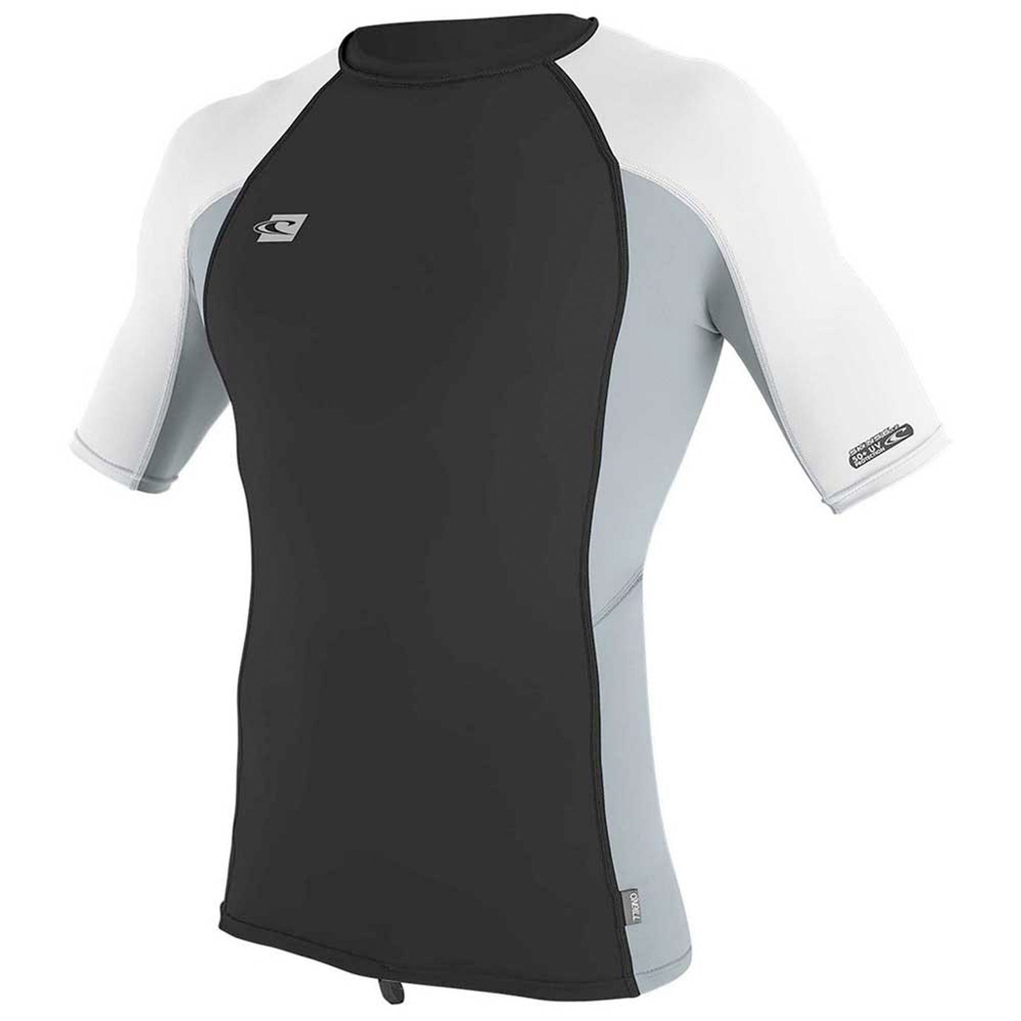 O'Neill Premium Skins Men's S/S Rashguard - Raven/Cool Grey