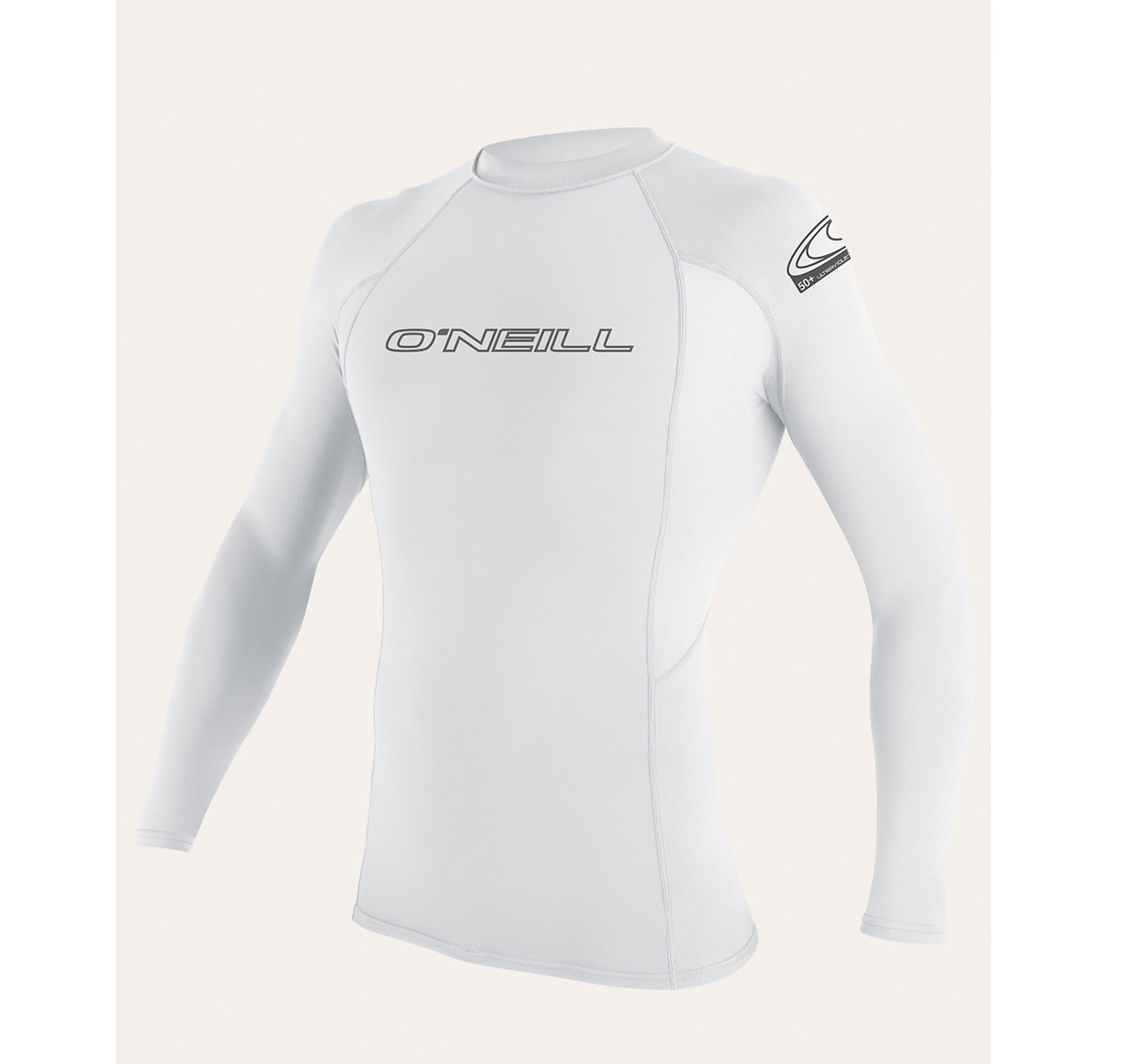 O'Neill Basic Skins Crew Men's L/S Rashguard - White