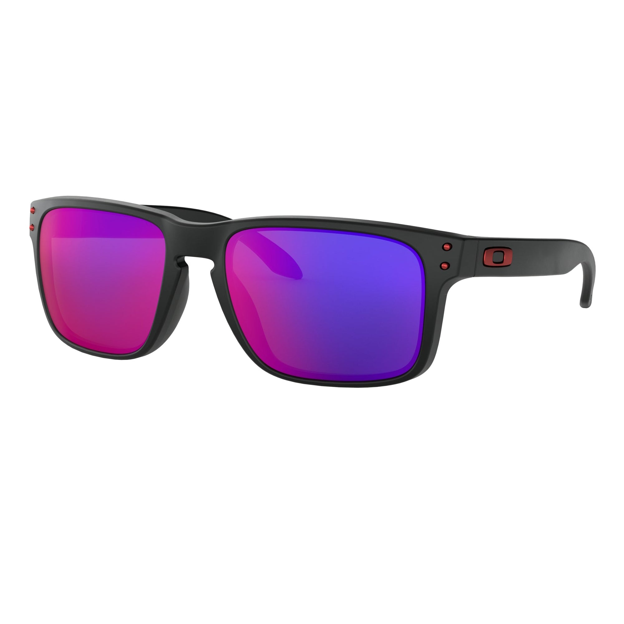 Oakley Holbrook Men's Sunglasses - Matte Black/ Positive Red Iridium