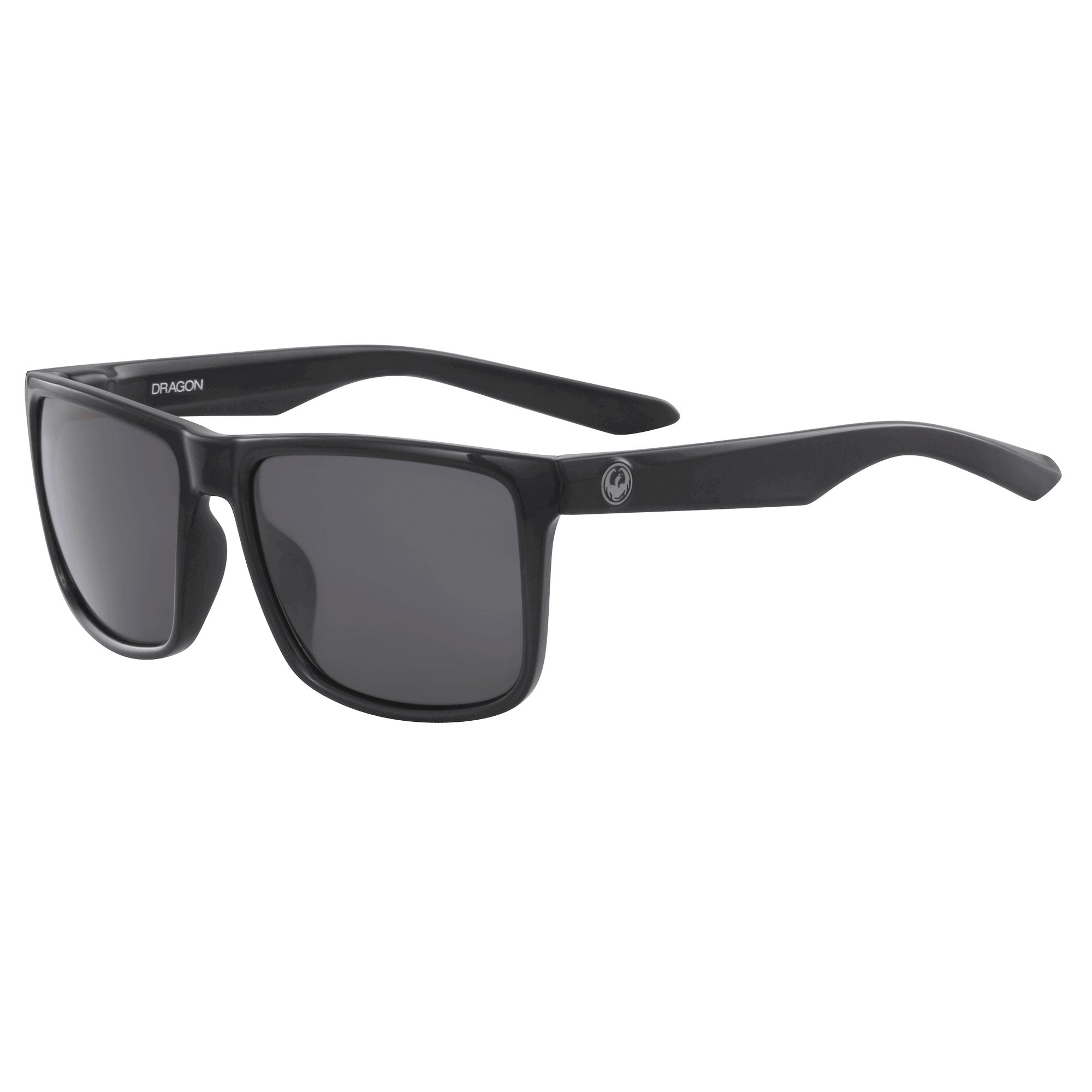 Dragon Meridien Men's Polarized Sunglasses - Shiny Black/Grey Polarized