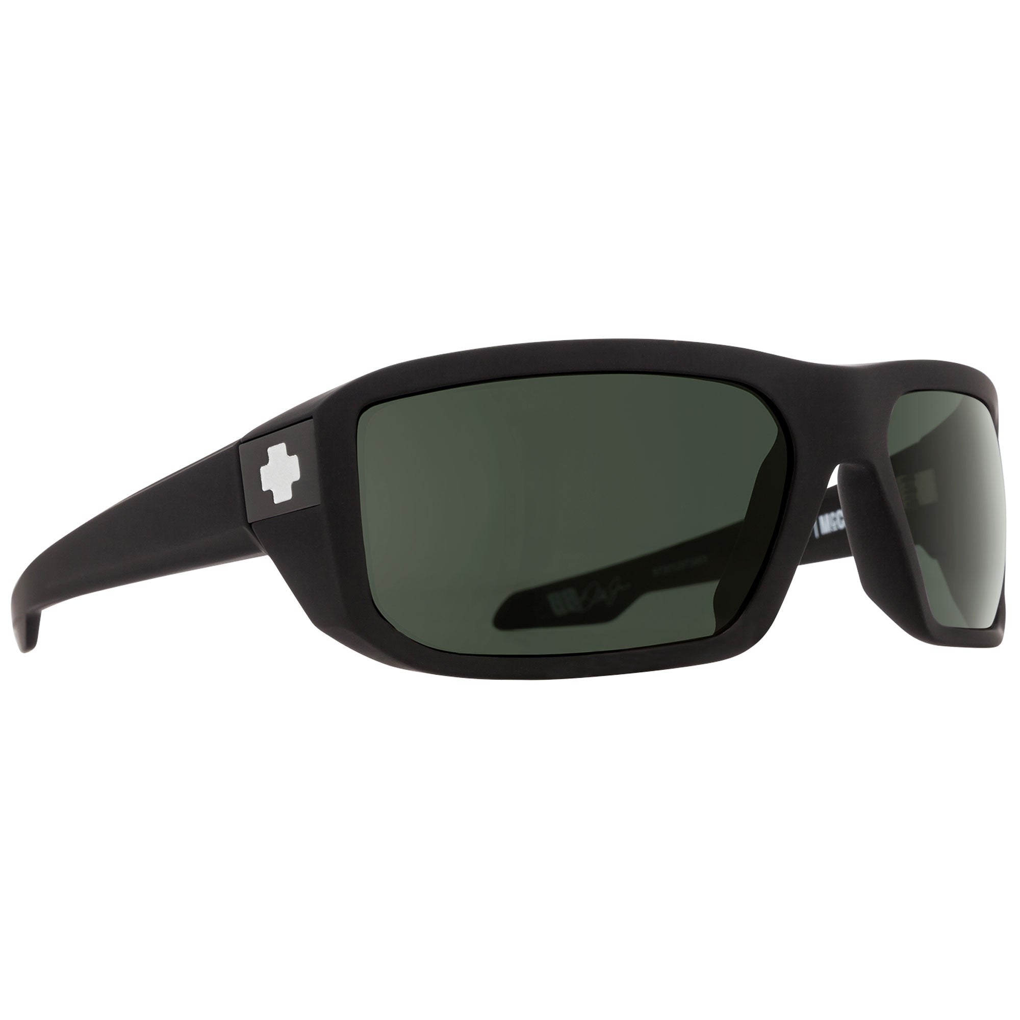 Spy McCoy Men's Sunglasses - Soft Matte Black/HD+ Gray Green Polarized