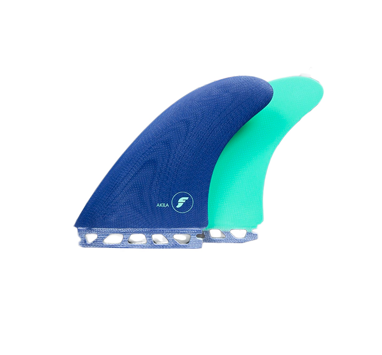 Futures Akila Aipa Glass Twin Fin Set - Purple/Mint