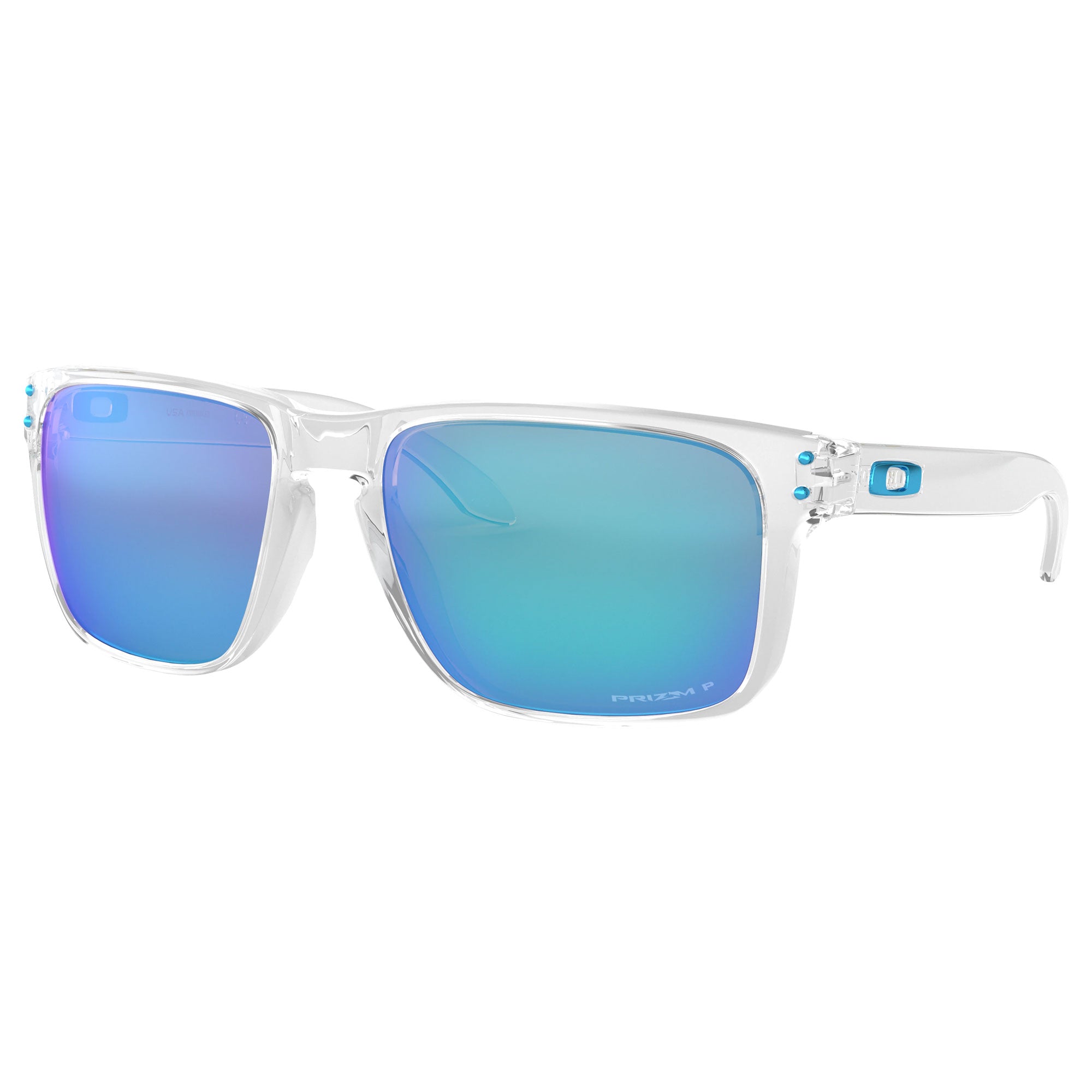 Oakley Holbrook XL Men's Sunglasses - Polished Clear/Prizm Sapphire Polarized