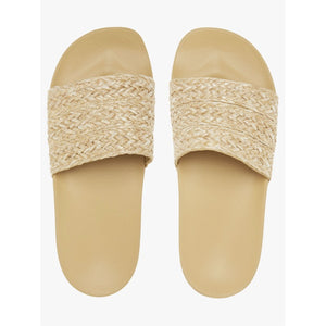 Roxy Slippy Jute Women's Sandals - Cream