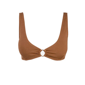 Rhythm Avoca Women's Bikini Top - Chocolate