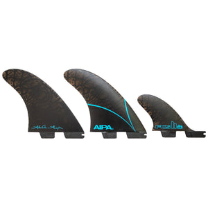 FCS II AIPA 2+1 Surfboard Fins - Medium/Black