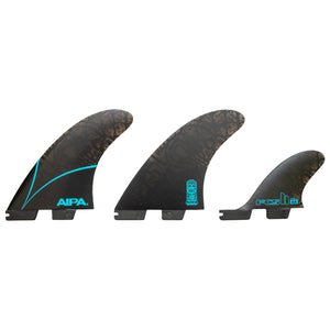 FCS II AIPA 2+1 Surfboard Fins - Medium/Black