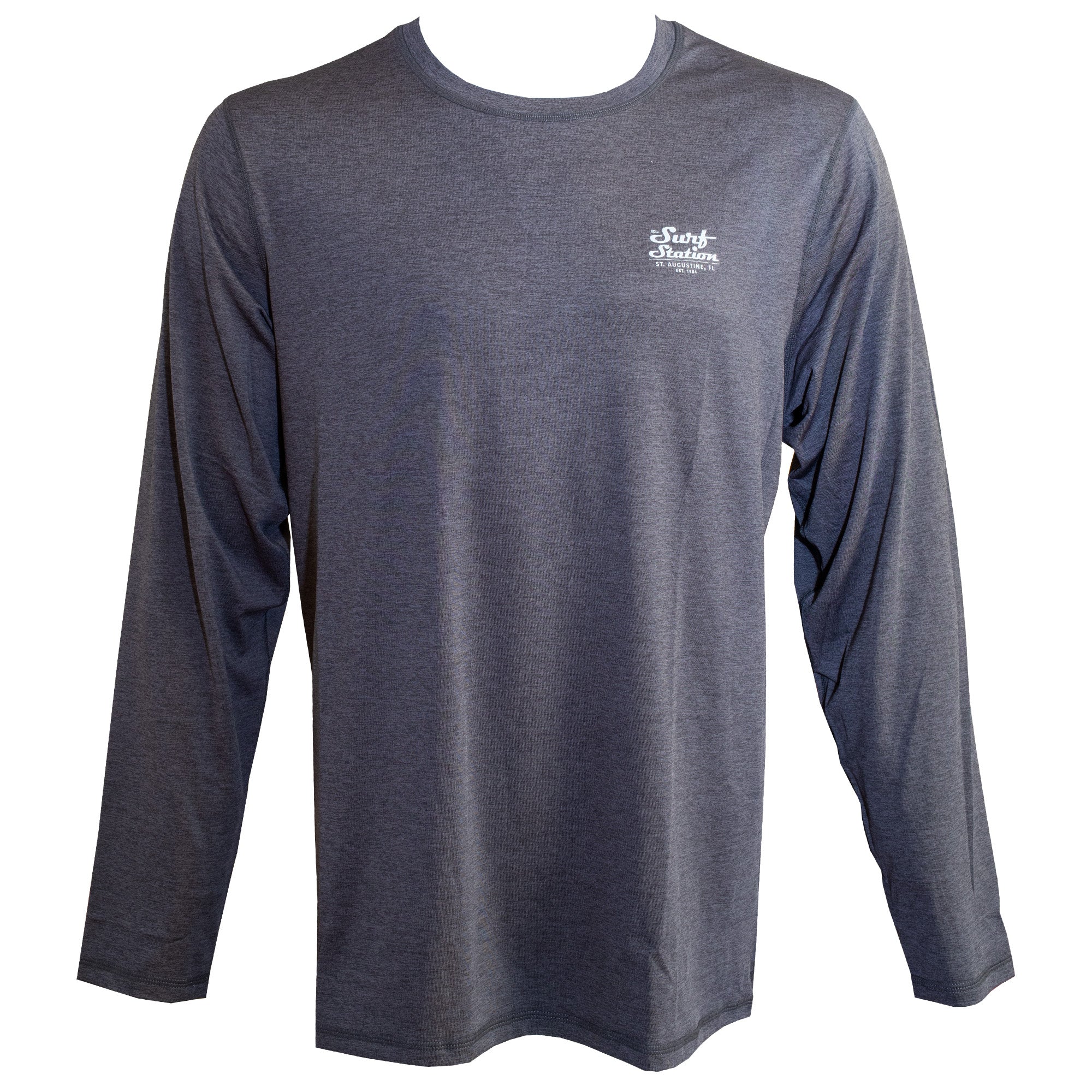 Surf Station Antix Mechanic Men's L/S Rashguard - Heather Charcoal