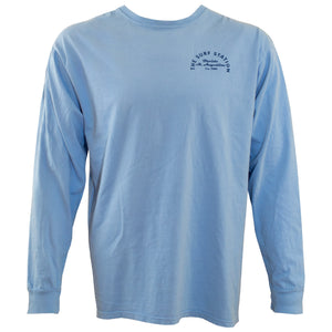 Surf Station Arch Logo Men's L/S T-Shirt - Blue