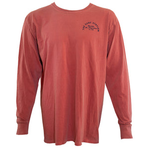 Surf Station Arch Logo Men's L/S T-Shirt - Red