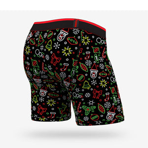 BN3TH Classic Men's Boxer Briefs - Neon Christmas