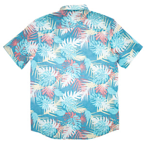 Surf Station Backyard Men's S/S Woven Shirt - Blue