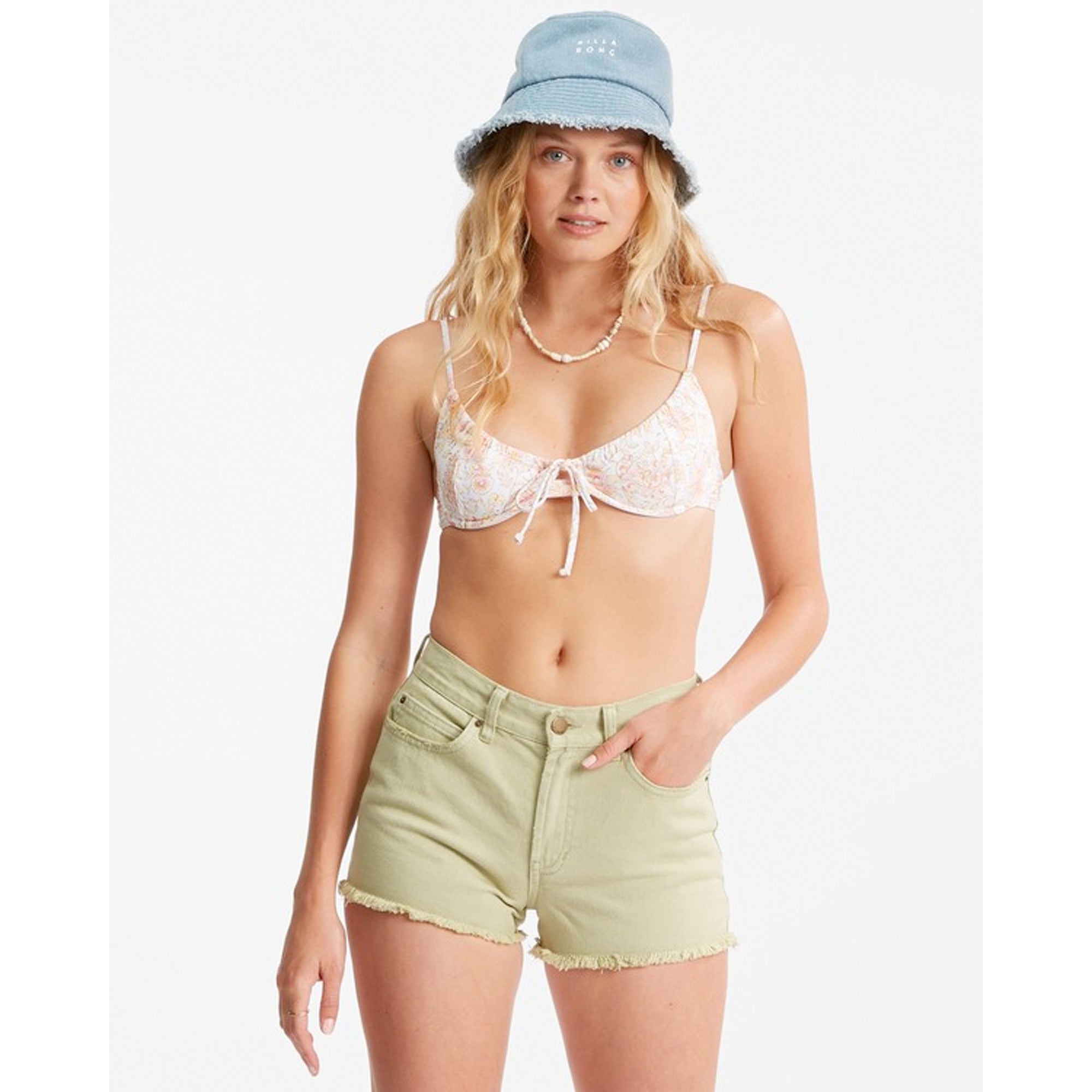 Billabong Drift Away Women's Frayed Denim Shorts