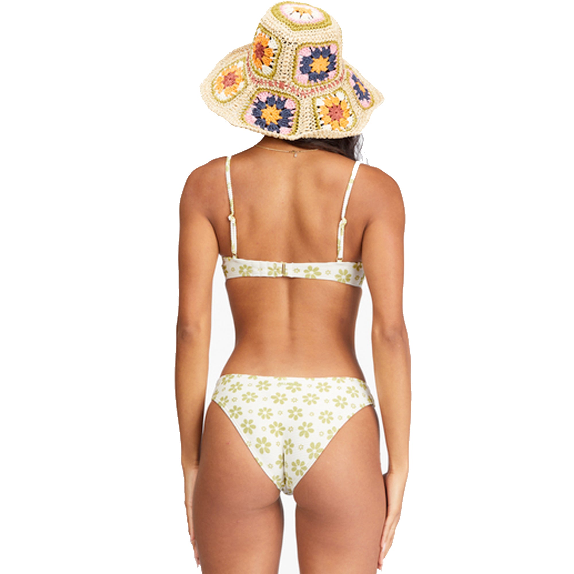 Billabong Daisy Chain Tropic Bikini Bottoms - Salt Crystal