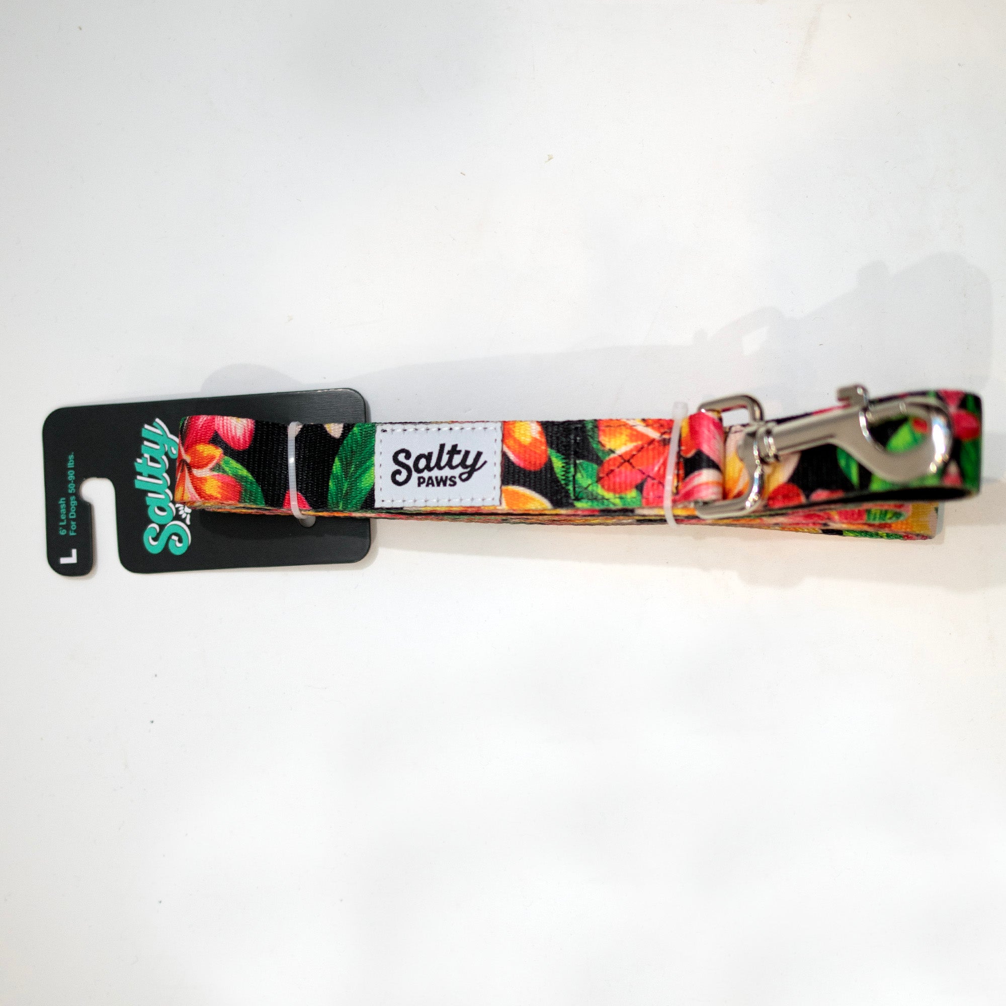 Salty Paws Black Floral Dog Leash