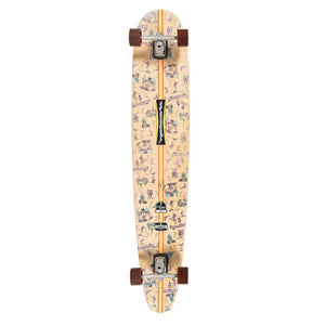 Hamboard Logger 60" Surfskate Skateboard - Walnut