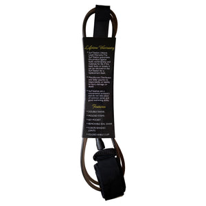 Surf Station Signature Series 7' Surfboard Leash - Black