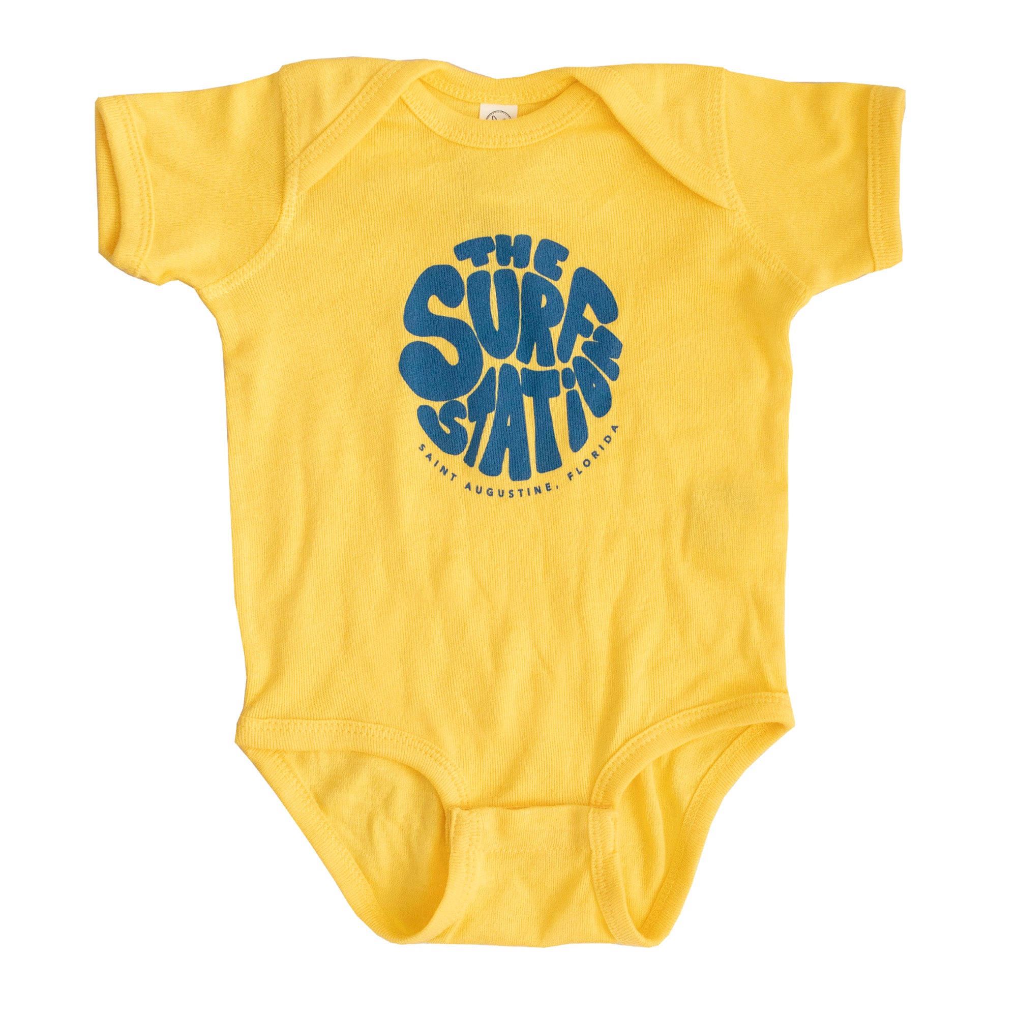 Surf Station Little Hippie Youth Onesie - Yellow