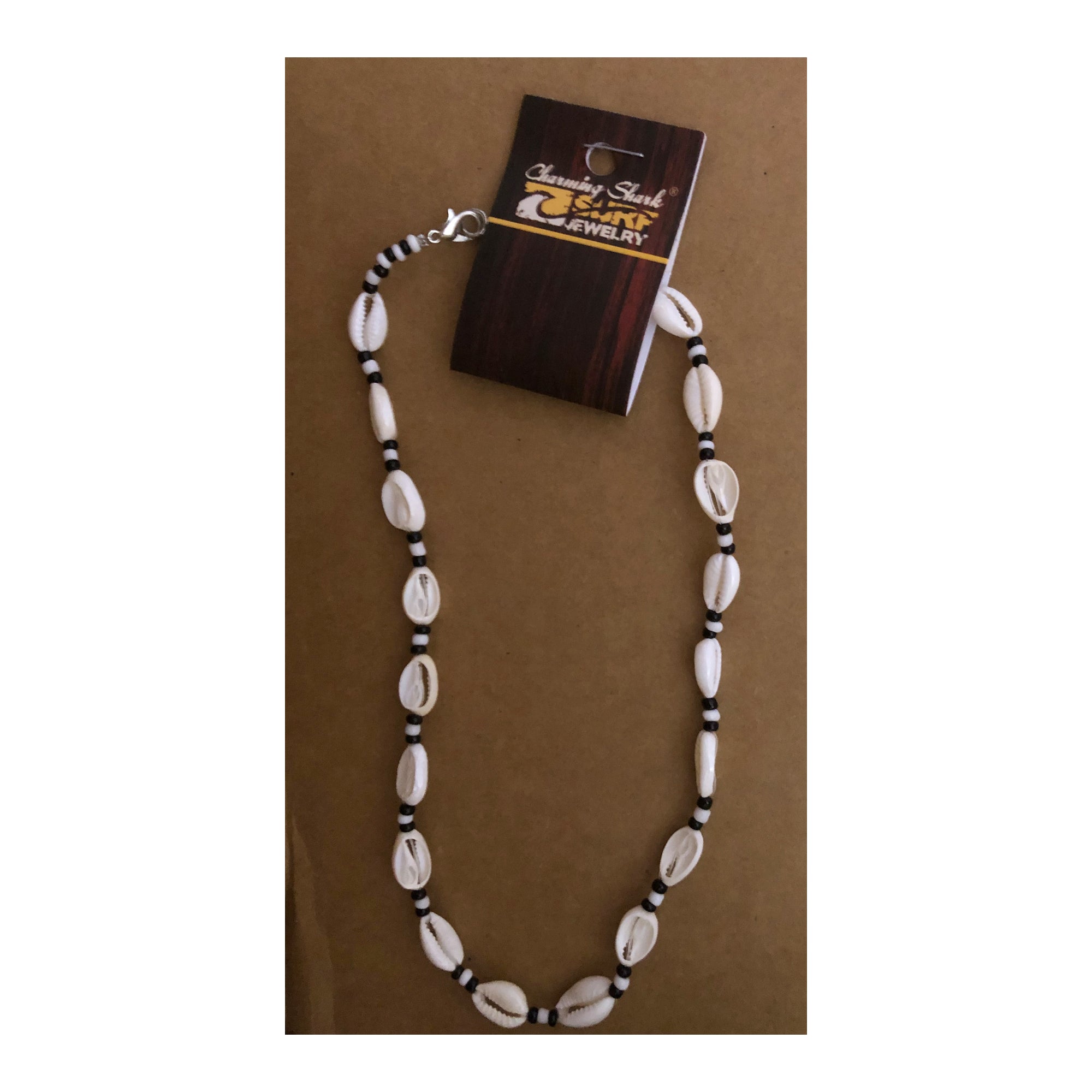 Charming Shark Cowrie & Beads Choker Necklace