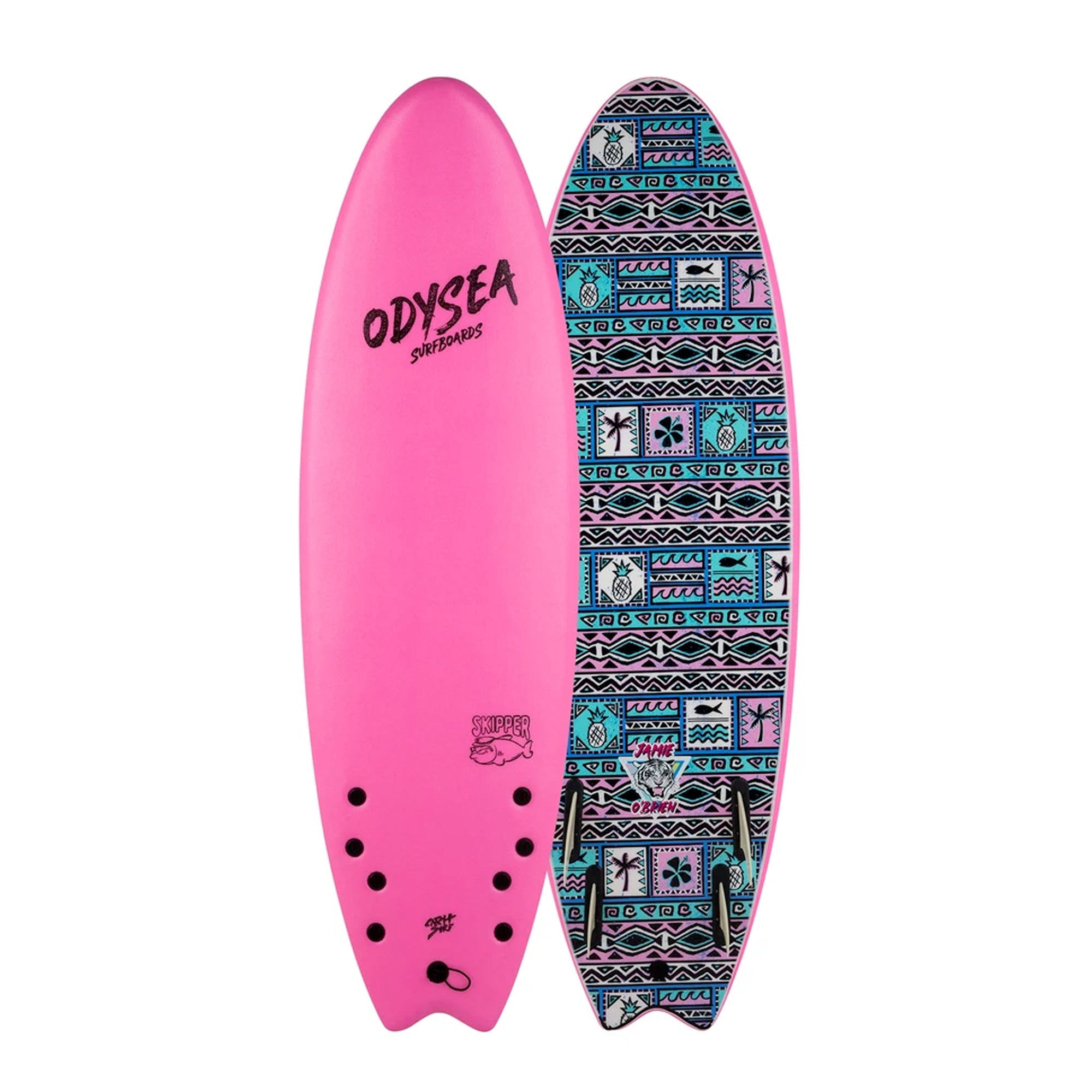 Catch Surf Odysea Skipper Team Quad 6'0 Soft Surfboard - Pink