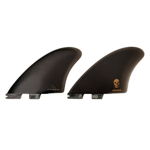 FCS II Christenson Keel Twin Surfboard Fins - Medium/Black