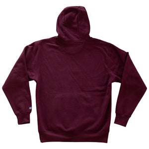 Surf Station Circle Woody Men's Hoodie - Maroon