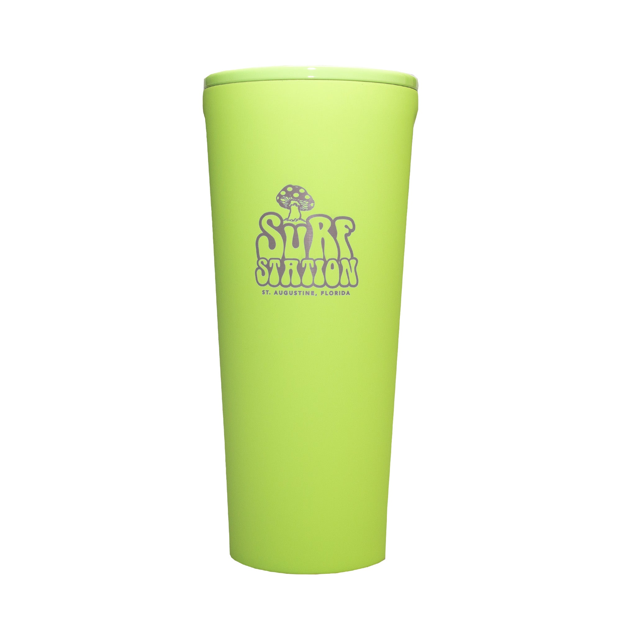 Corkcicle x Surf Station Shroom 24oz Tumbler - Neon Lights Citron