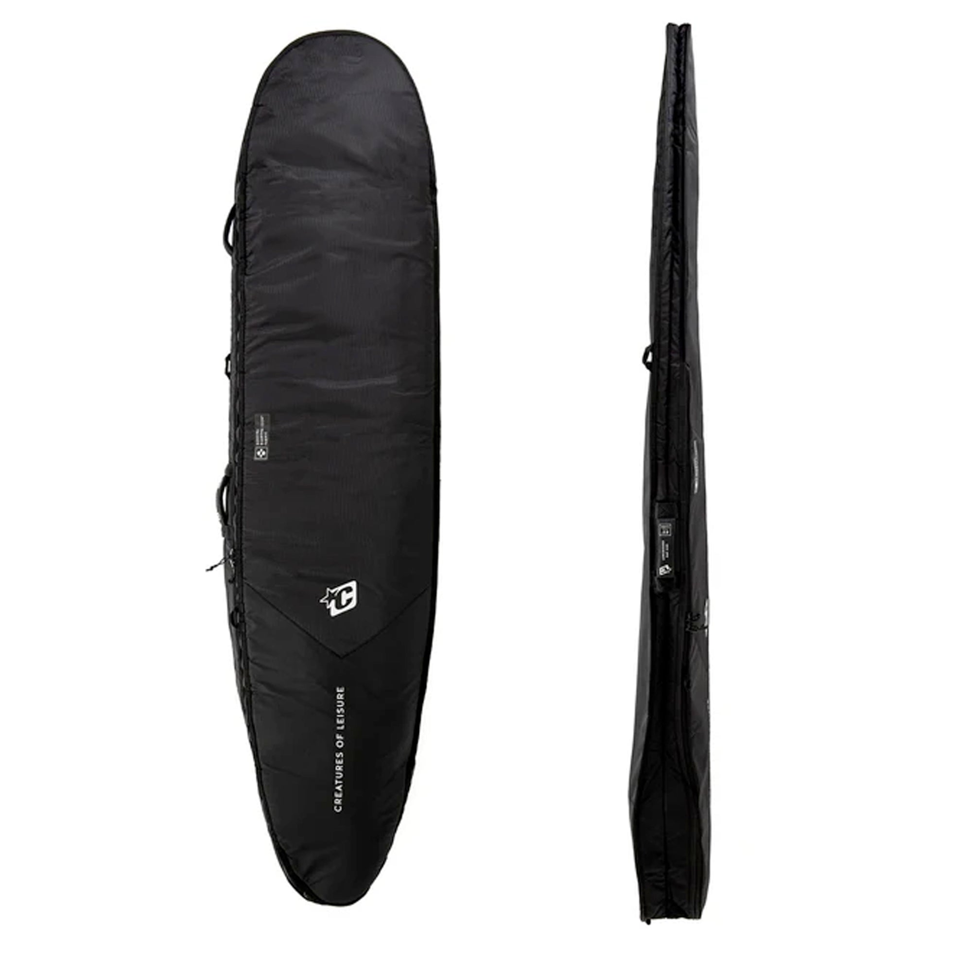 Creatures of Leisure 2021 Longboard Day Use DT2.0 Surfboard Bag - Black