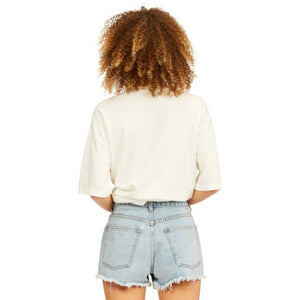 Billabong Drift Away Women's Frayed Denim Shorts