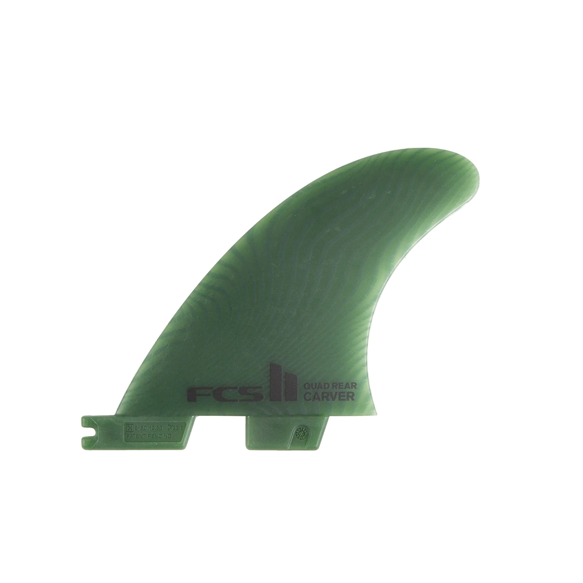 FCS II Carver Neo Glass Small Quad Rear Surfboard Fins