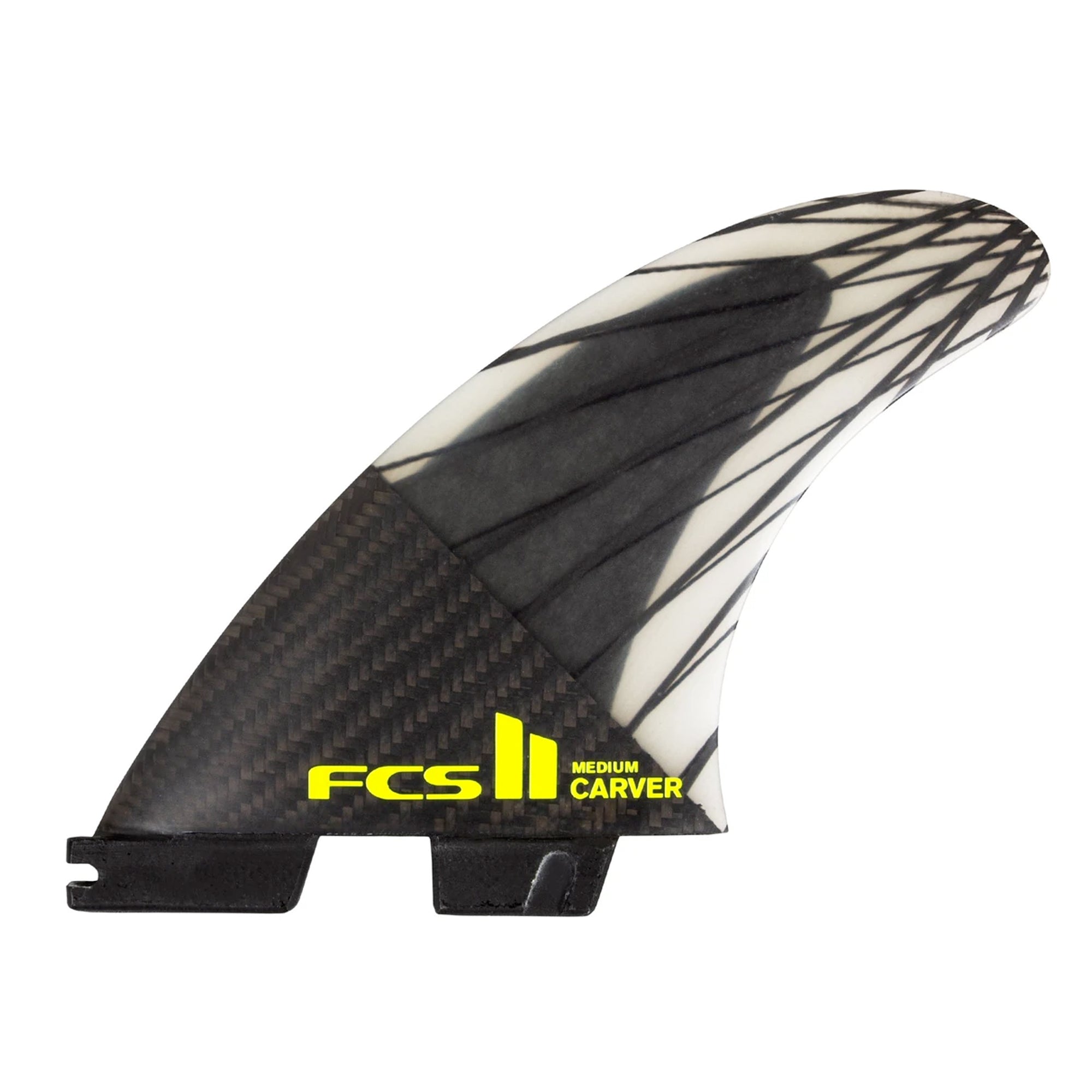 FCS II Carver PC Carbon Medium Tri Surfboard Fins