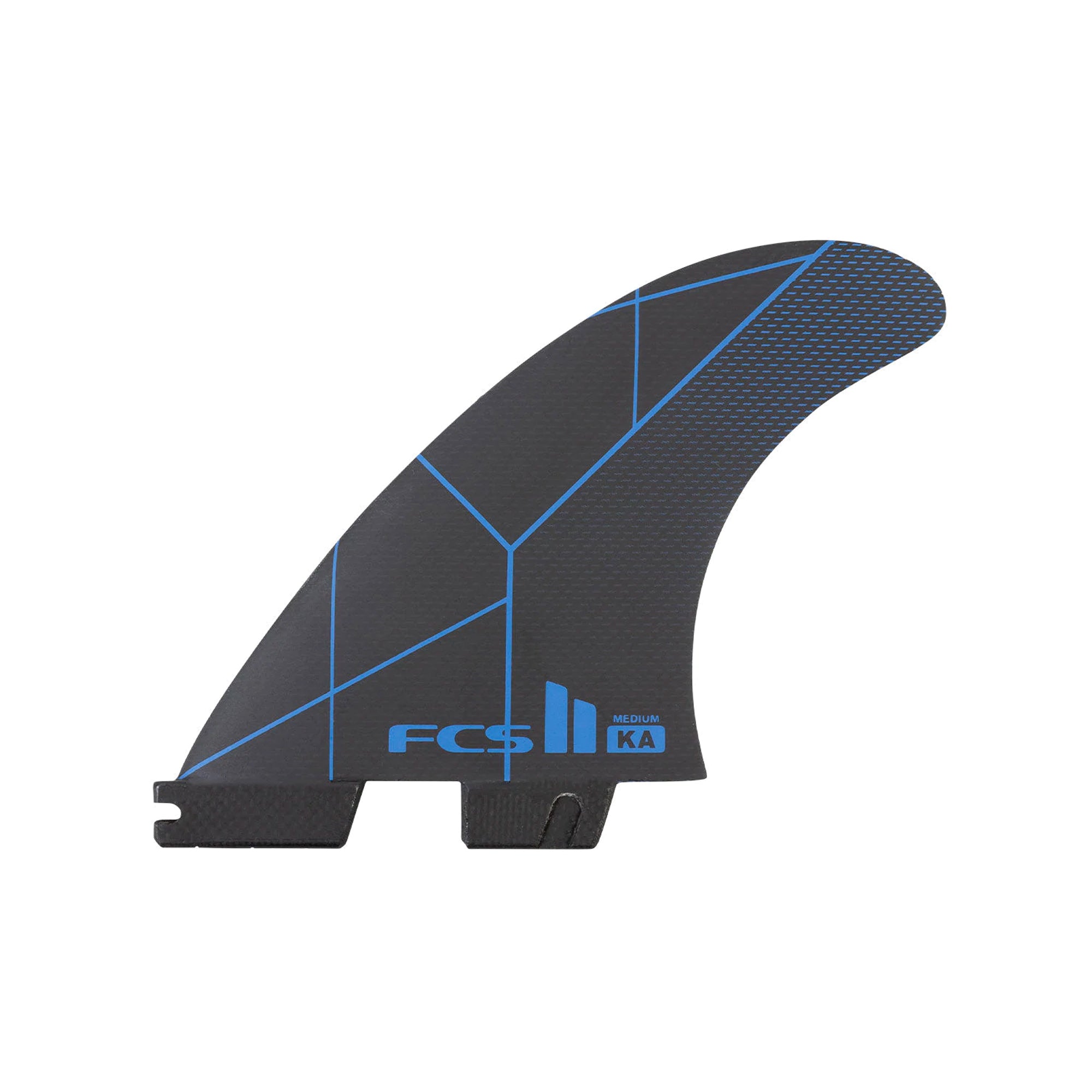 FCS II KA Performance Core Tri Surfboard Fins - Medium/Blue