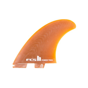 FCS II Power Twin Performance Glass Twin Surfboard Fins