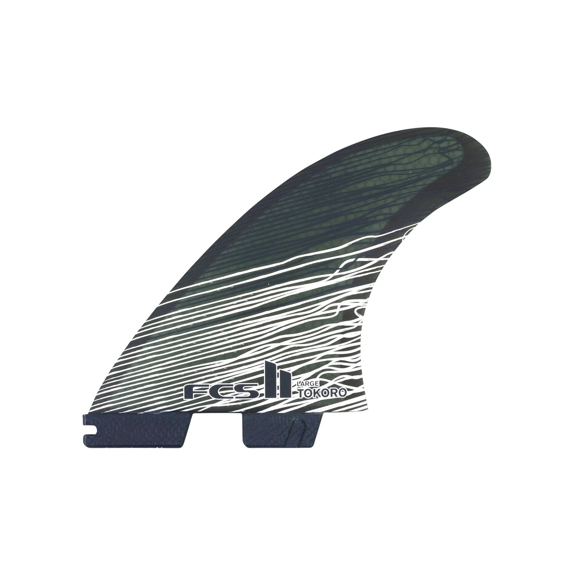 FCS II Tokoro Performance Core Tri Surfboard Fins - Medium/Black