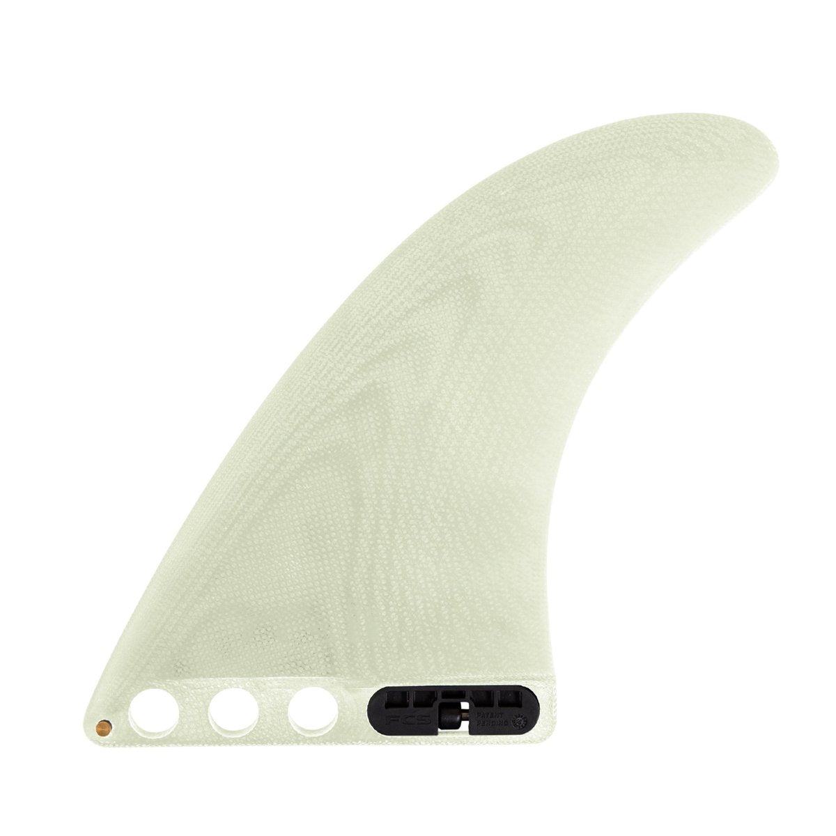 FCS II Single Fin Longboard Fin - Clear - 8"