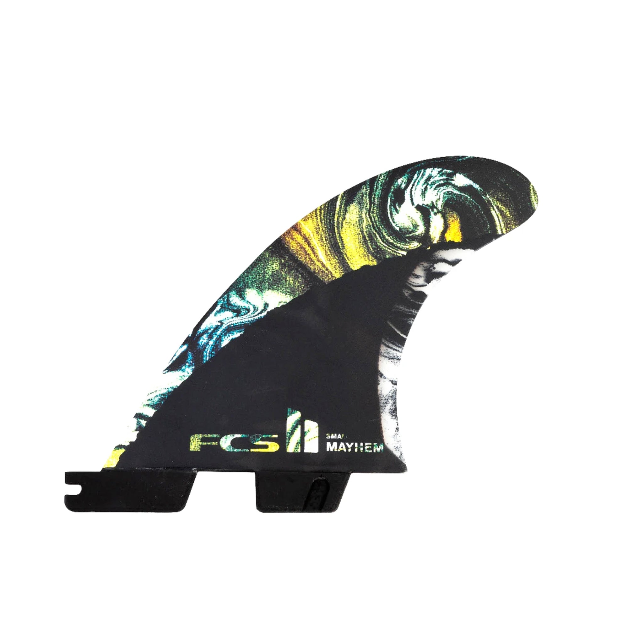 FCS II Lost MB PC Carbon Small Tri Surfboard Fins - Multi