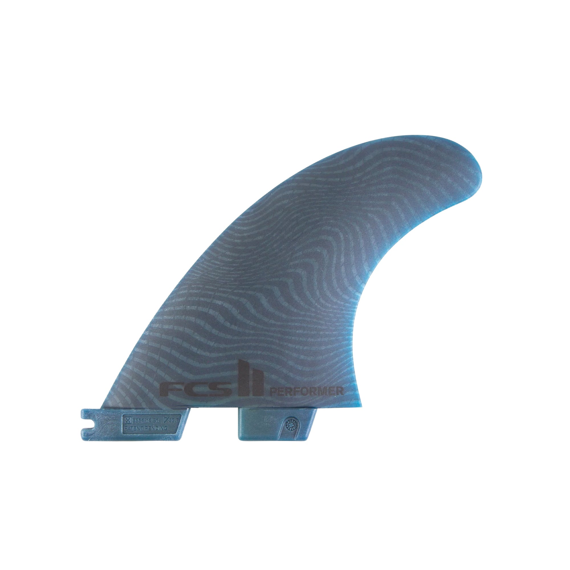 FCS II Performer Neo Glass Tri Surfboard Fins - Small/Blue