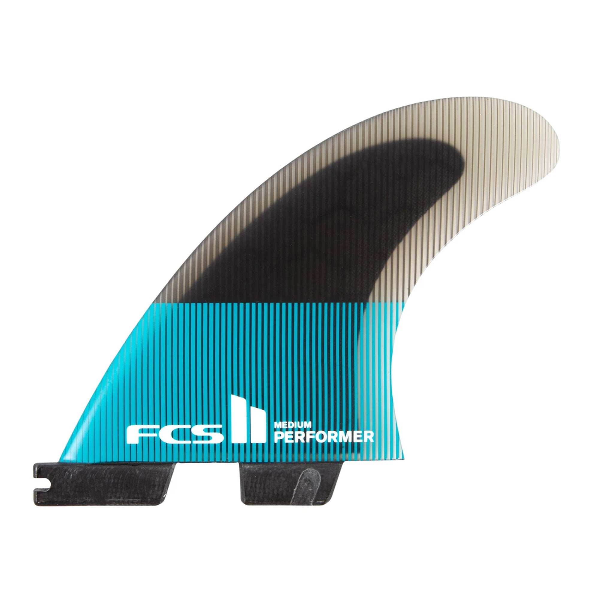 FCS II Performer Performance Core Tri Surfboard Fins - Medium/Teal