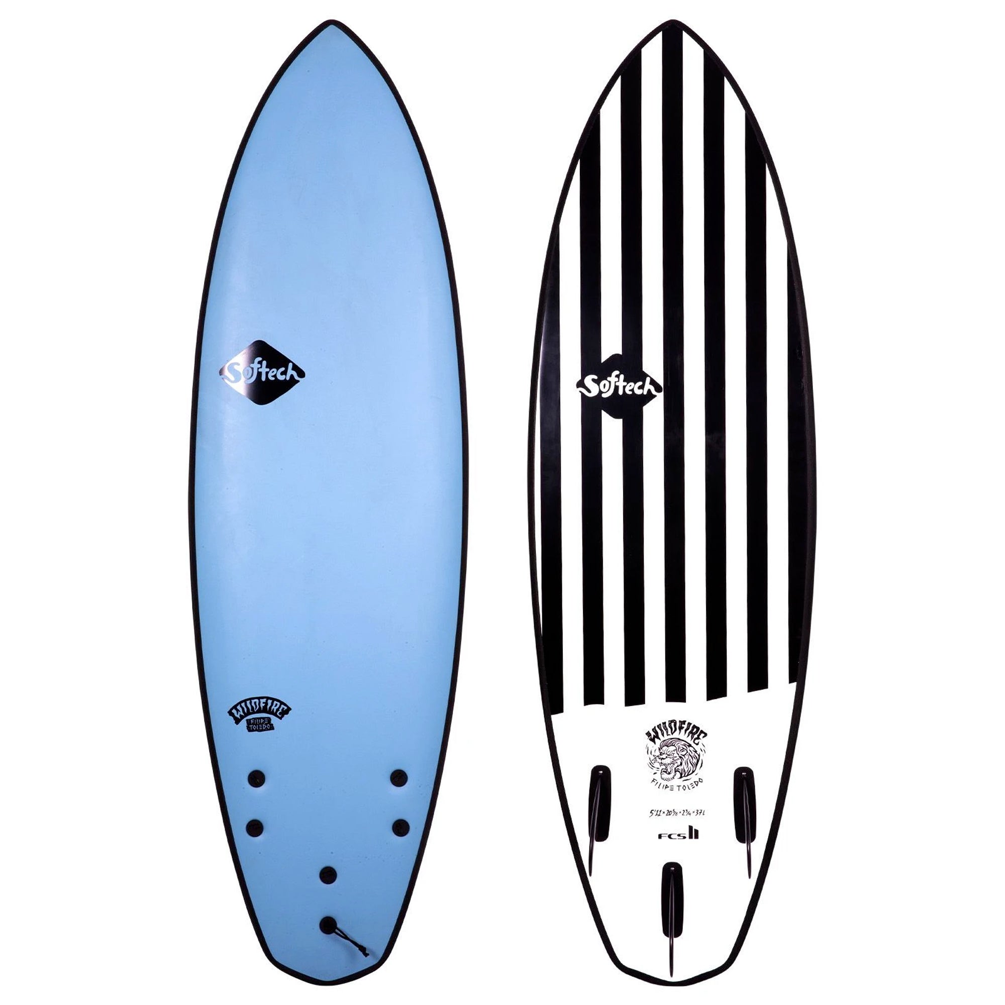 Softech Filipe Toledo Wildfire 5'3 Soft Surfboard