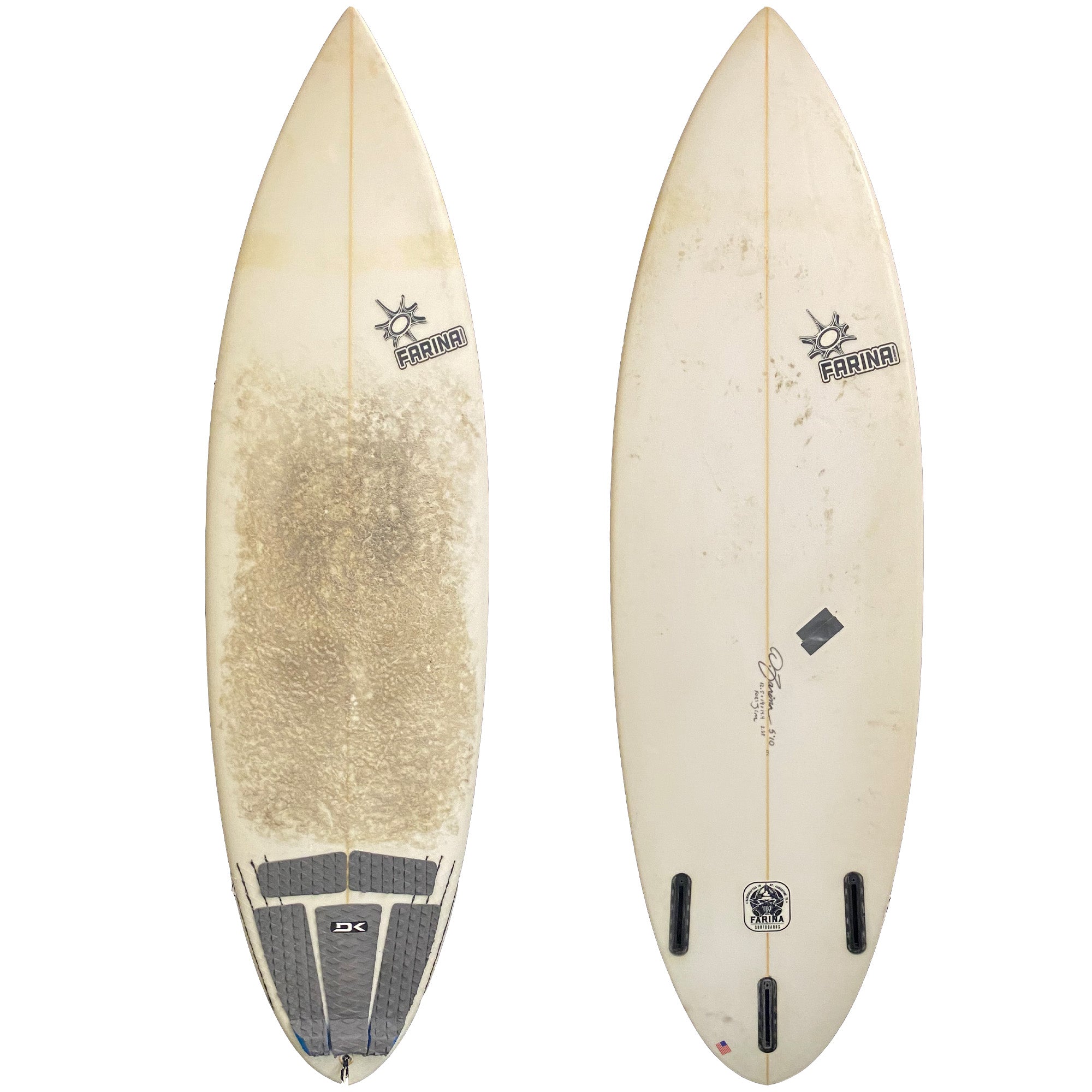 Farina Handcrafted 5'10 Consignment Surfboard - Futures