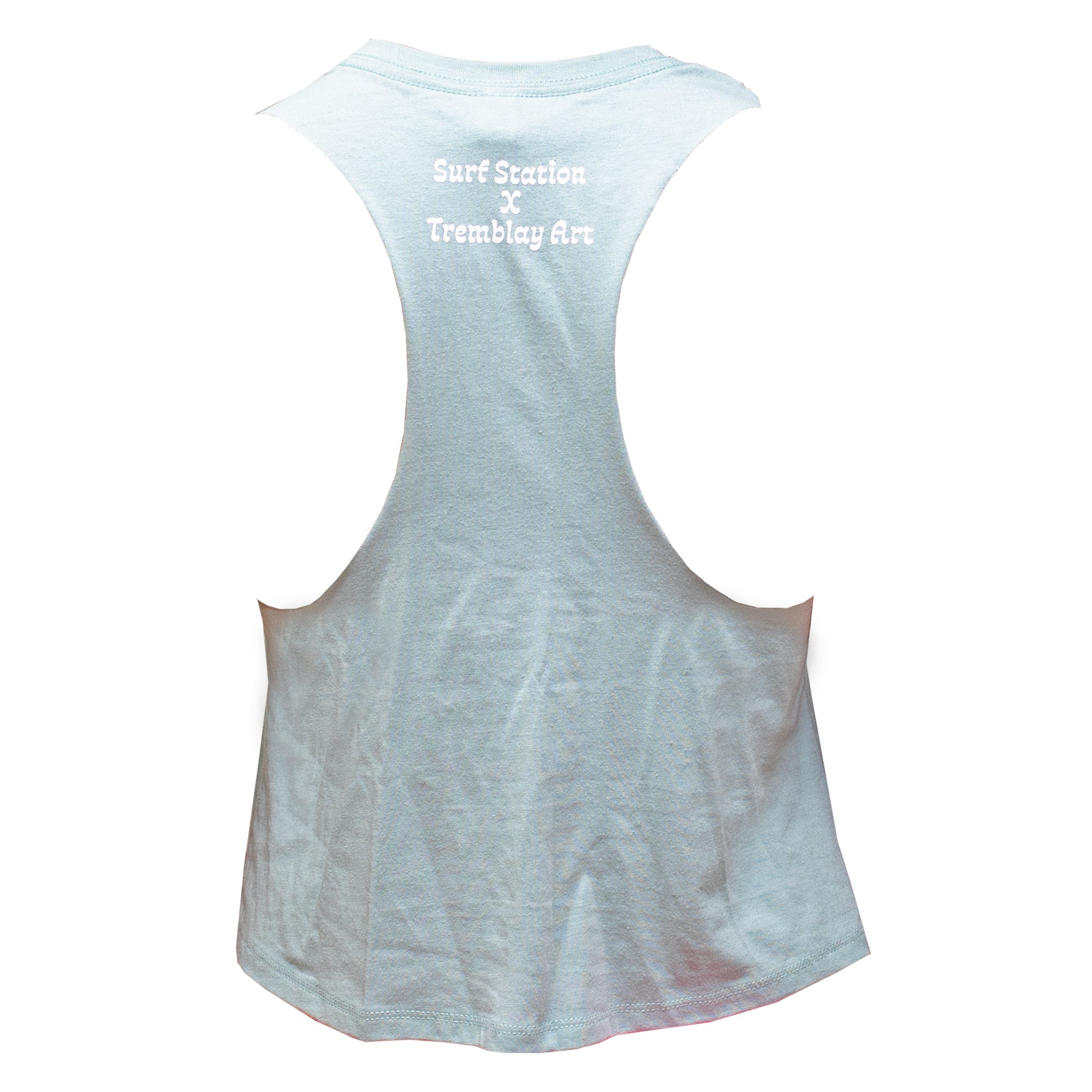 Surf Station Go With The Flow Women's Tank Top - Dusty Blue