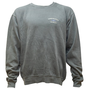 Surf Station Varsity Crewneck Men's L/S Sweater - Forest Grey