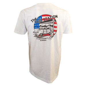 Surf Station Freedom Woody Men's S/S T-Shirt - White