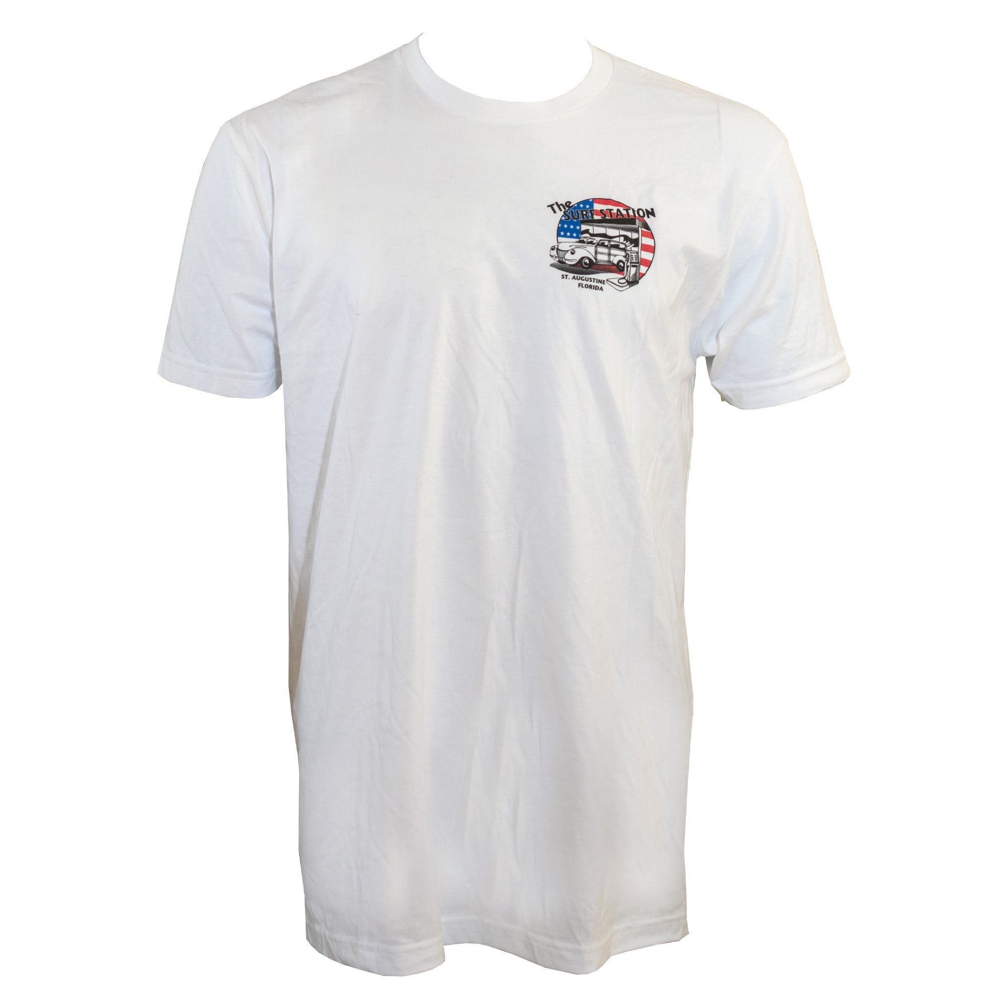 Surf Station Freedom Woody Men's S/S T-Shirt - White