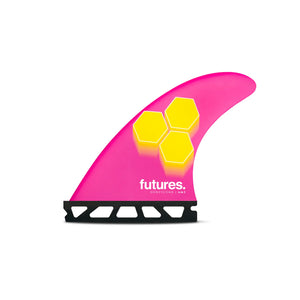 Futures Channel Islands AM3 HC Tri Surfboard Fins - Small/Pink