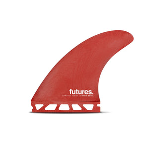 Futures Coffin Bros Fiberglass Tri Surfboard Fins - Medium/Red