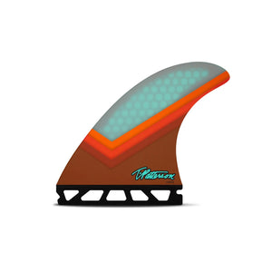 Futures TP1 Honeycomb Tri Surfboard Fins - Large/Brown