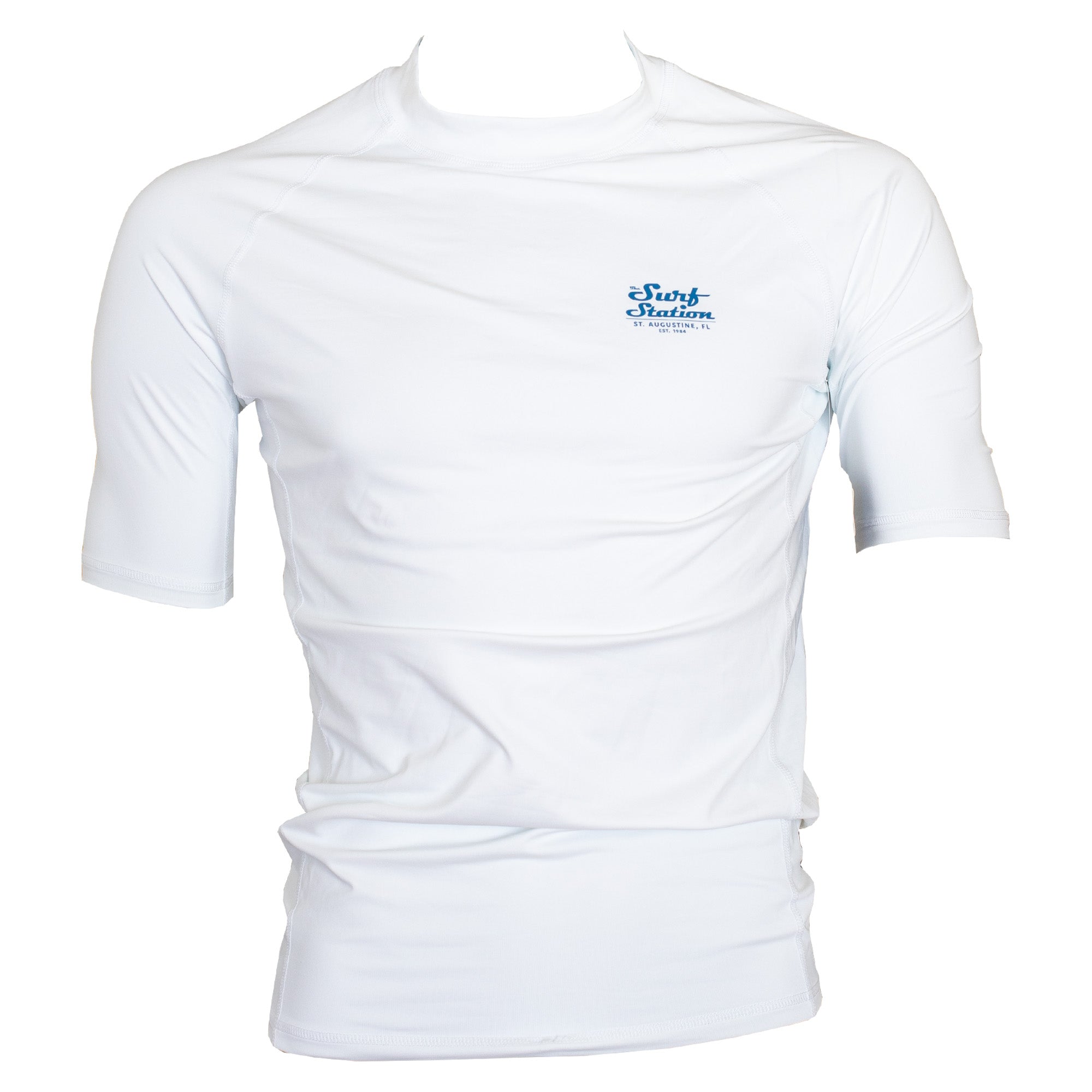 Surf Station Fuze Men's S/S Rashguard - White